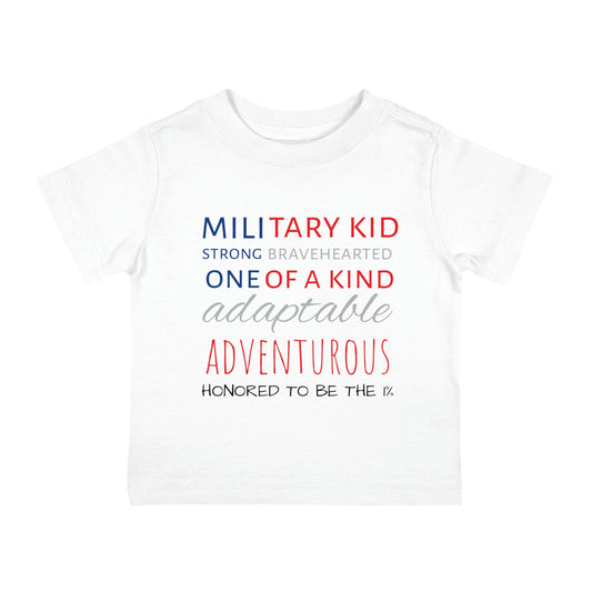 Infant Cotton Jersey Tee Military Kid
