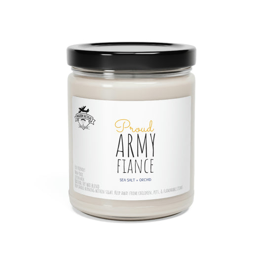 Proud Army Fiance Scented Soy Candle, 9oz (5 scent options)