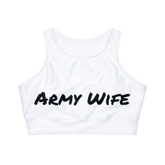 Fully Lined Padded Sports Bra Army Wife