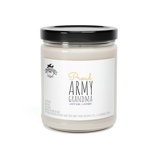 Proud Army Grandma Scented Soy Candle, 9oz (5 scent options)
